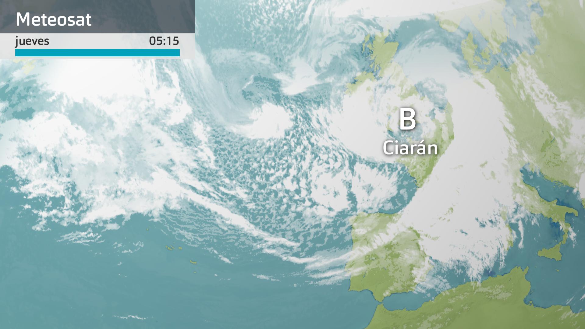 Imagen del Meteosat jueves 2 de noviembre 5:15 h.