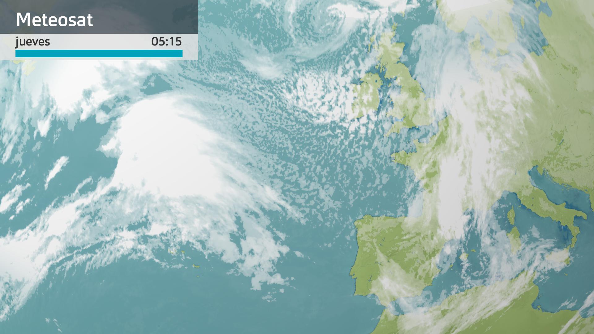 Imagen del Meteosat  jueves 9 de novembre 5:15 h.