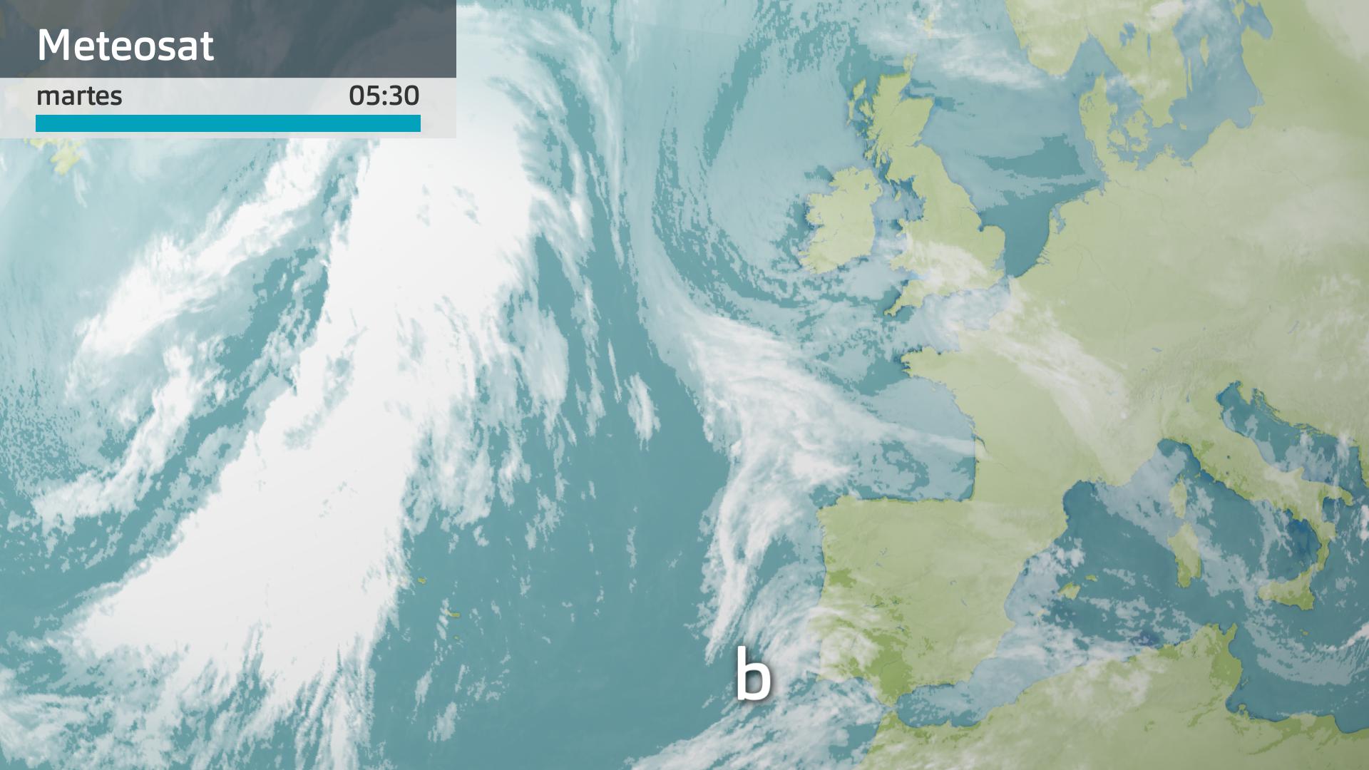 Imagen del Meteosat martes 9 de enero 5:30 h.