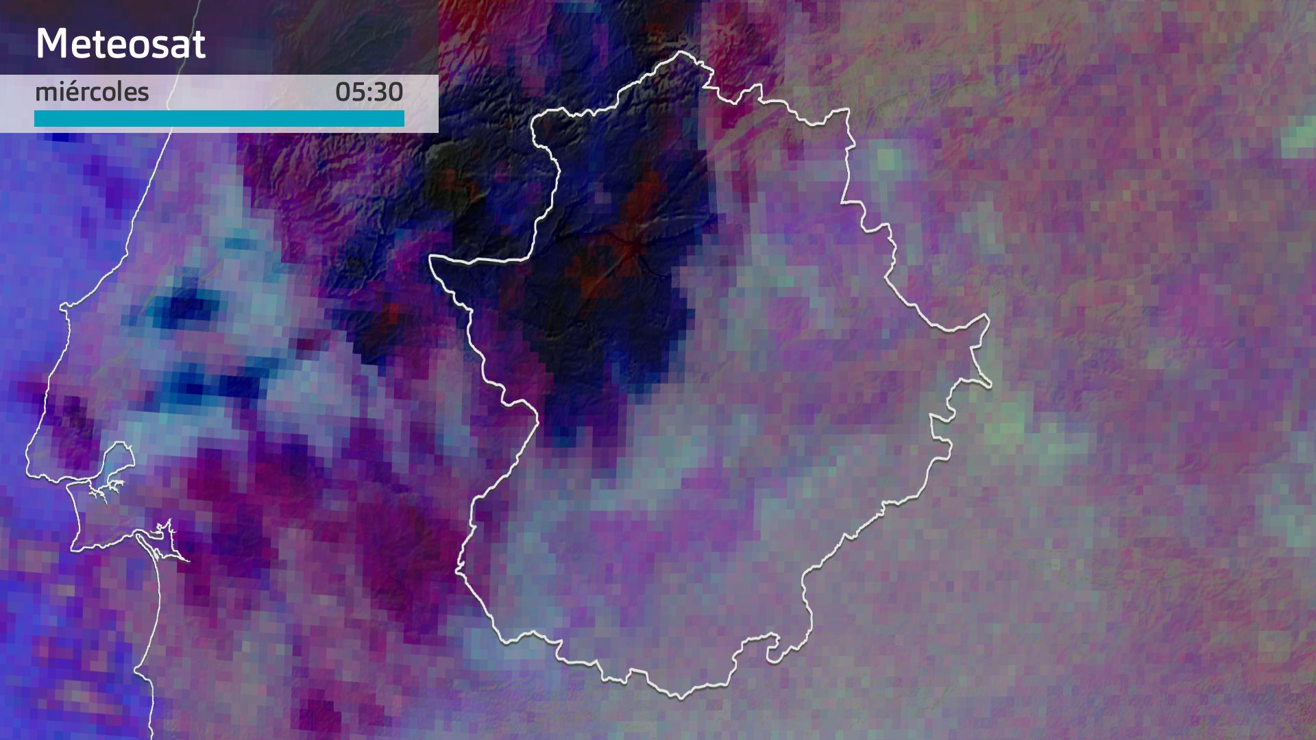 Imagen del Meteosat miércoles 10 de enero 5:30 h.