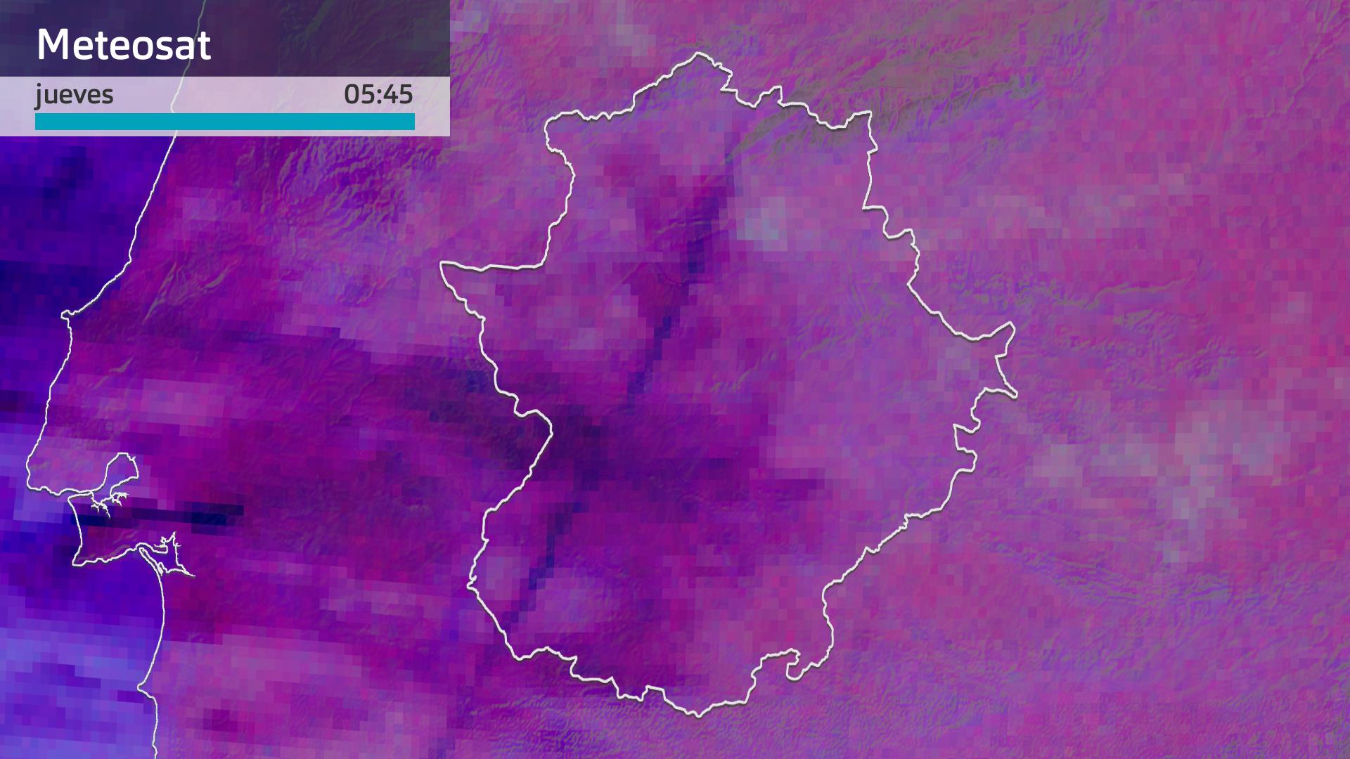 Imagen del Meteosat jueves 25 de enero 5:45 h.