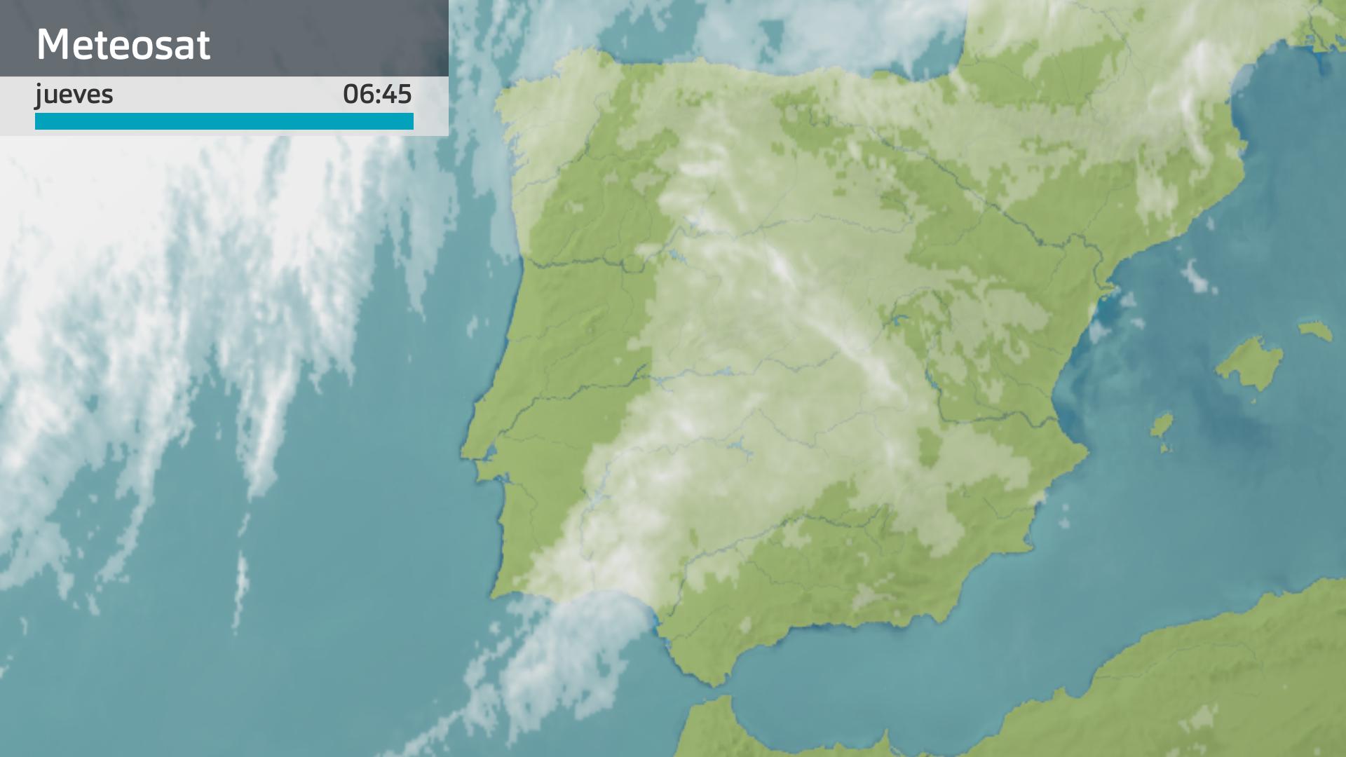 Imagen del Meteosat jueves 4 de abril 6:45 h.