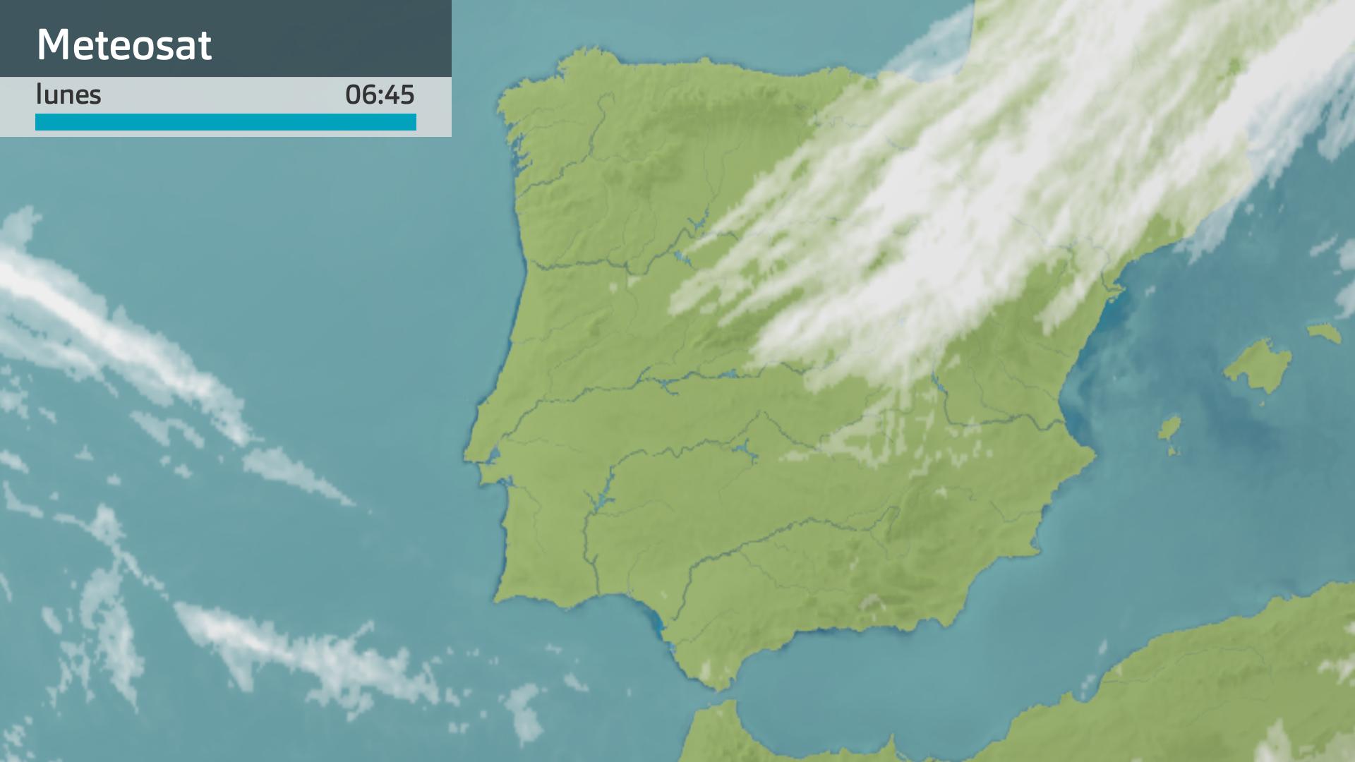 Imagen del Meteosat lunes 15 de abril 6:45 h.