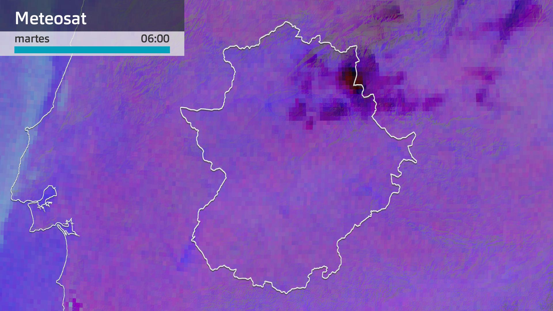 Imagen del Meteosat martes 22 de julio 6 h.