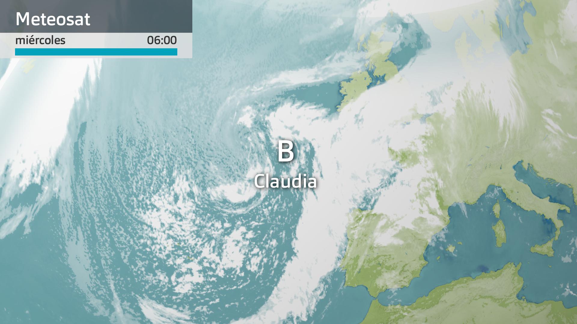 Imagen del Meteosat miércoles 12 de noviembre 6 h.