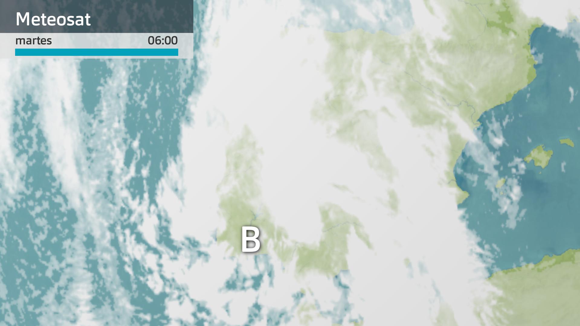 Imagen del Meteosat martes 16 de diciembre 6 h.