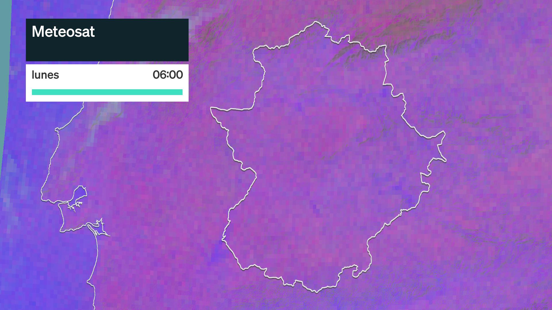 Imagen del Meteosat lunes 31 de agosto 6 h.