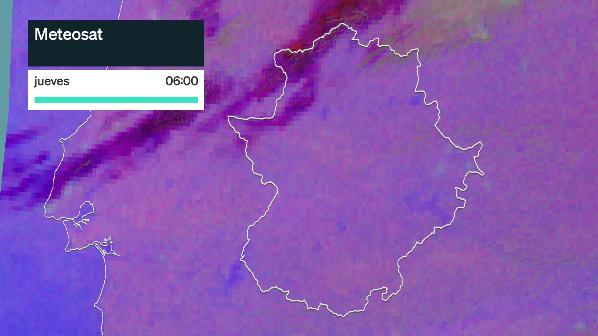 Imagen del Meteosat jueves 8 de octubre 6 h.
