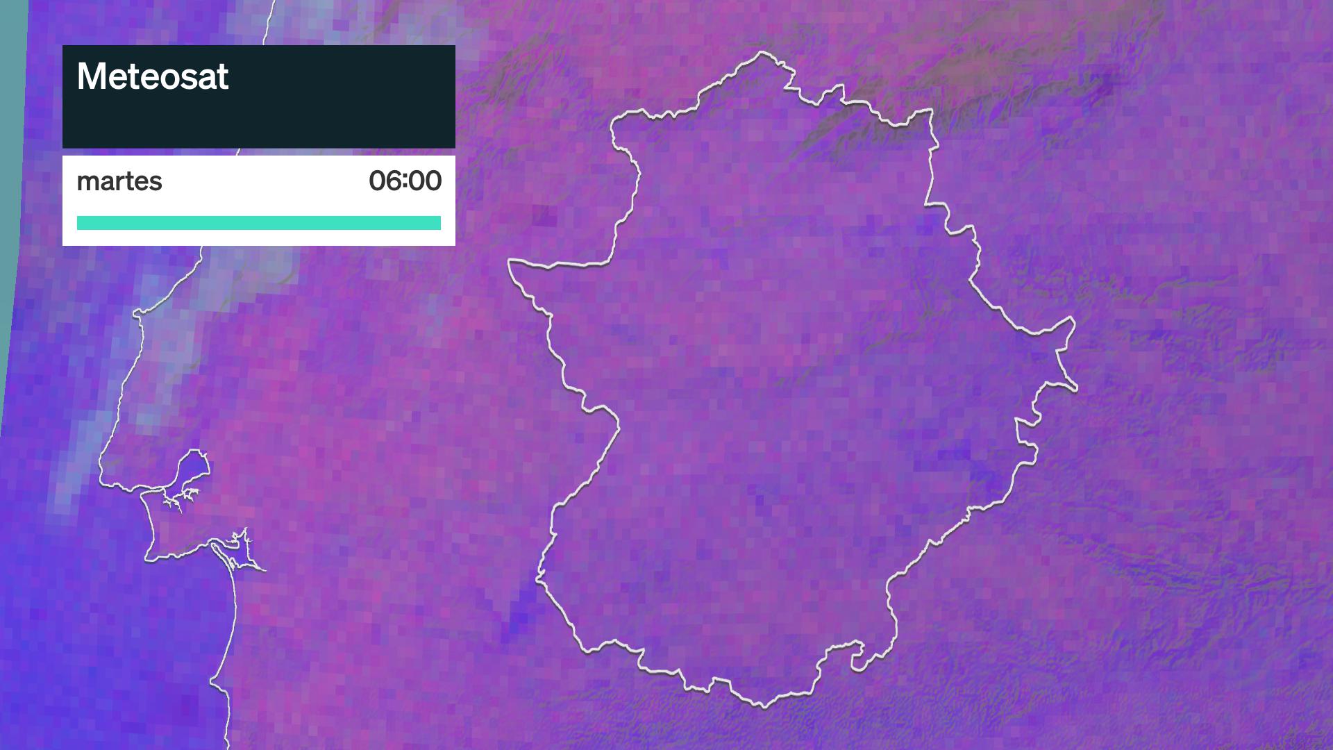 Imagen del Meteosat martes 13 de octubre 6 h.