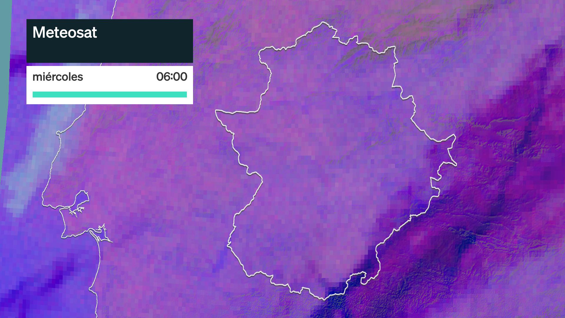 Imagen del Meteosat miércoles 14 de octubre 6 h.
