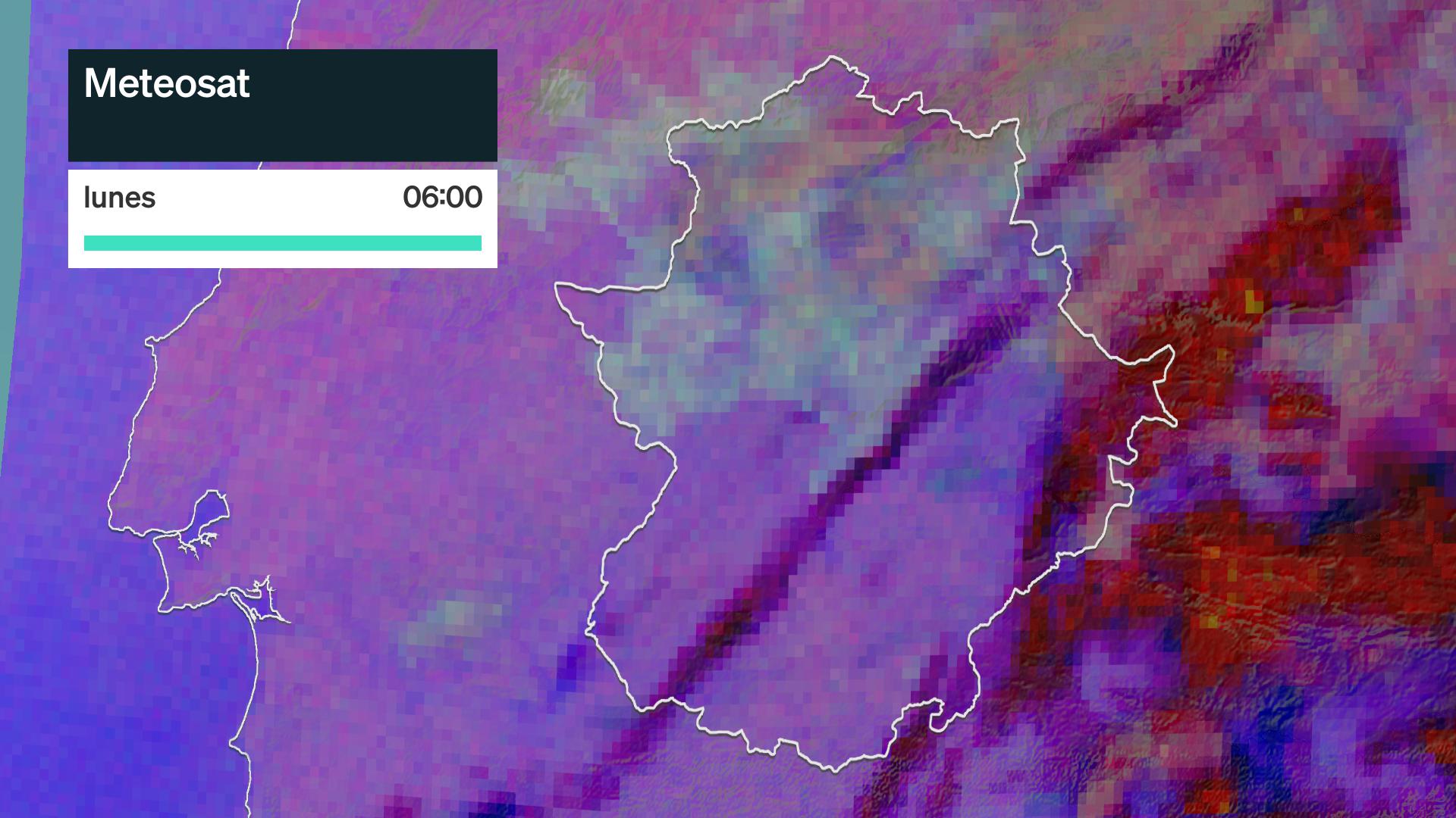 Imagen del Meteosat lunes 19 de octubre 6 h.
