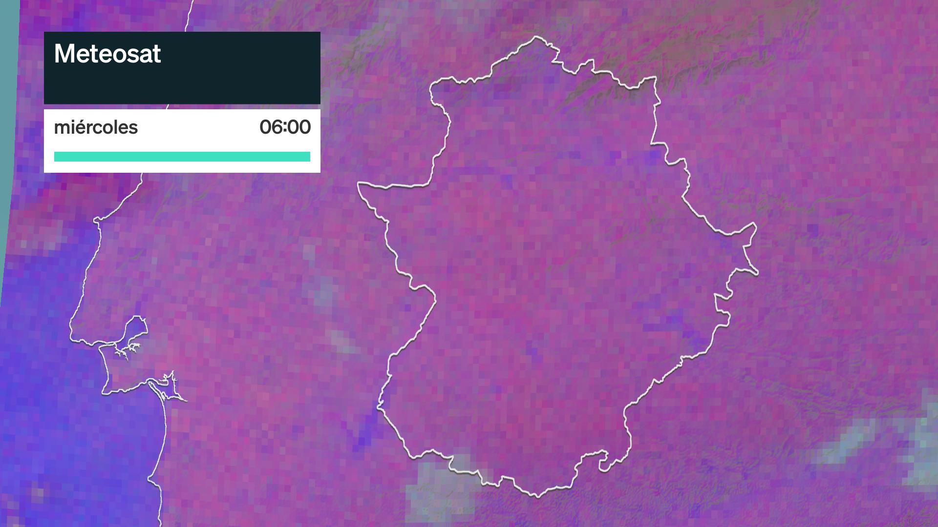 Imgen del Meteosat miércoles 21 de octubre 6 h.