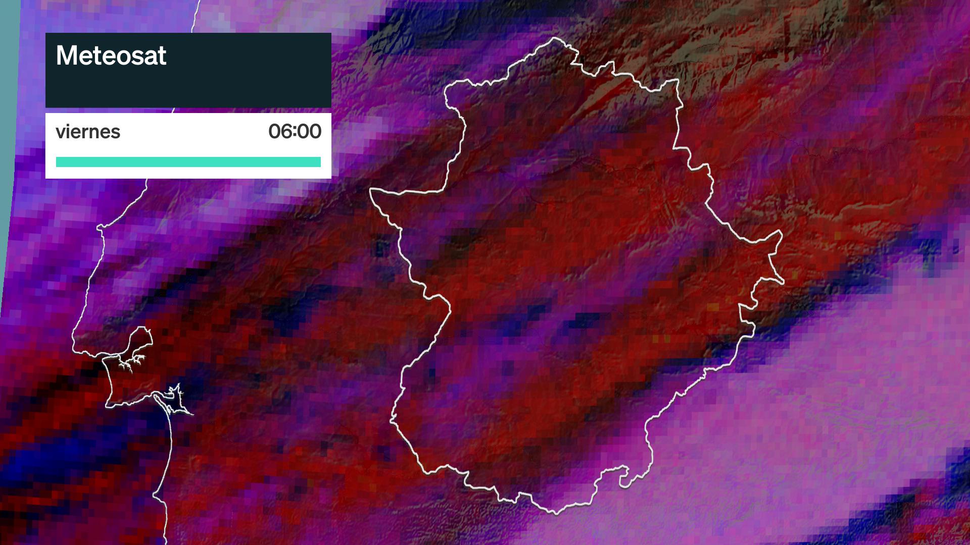 Imagen del Meteosat viernes 23 de octubre 6 h.