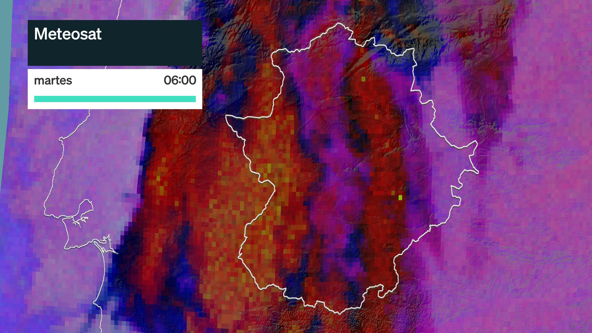 Imagen del Meteosat martes 27 de octubre 6 h.