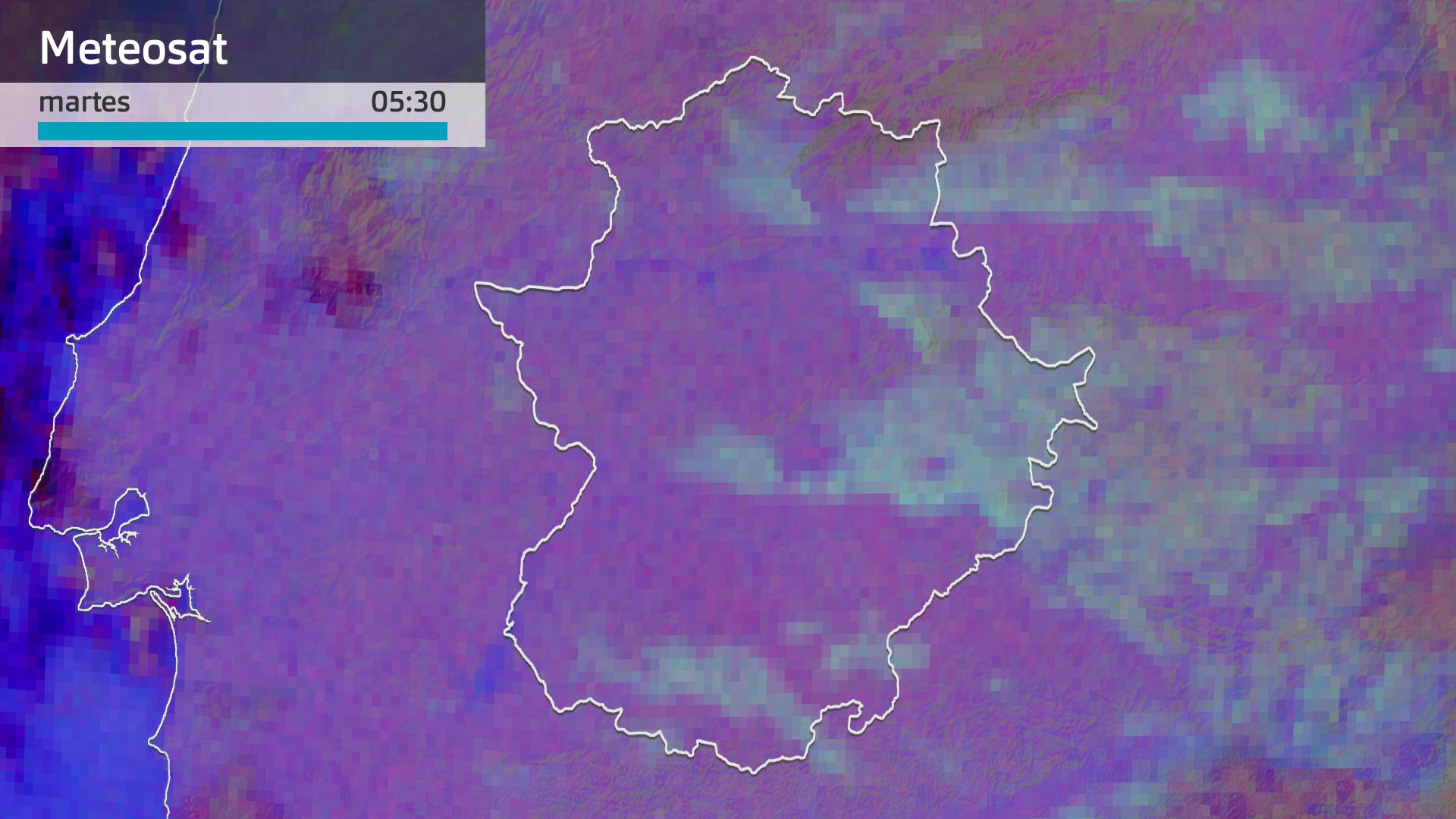 Imagen del Meteosat (RGBFog) martes 24 de octubre 5:30 h.