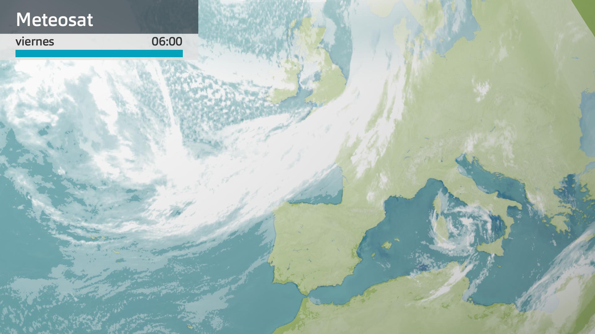 Imagen del Meteosat viernes 13 de marzo 6 h.