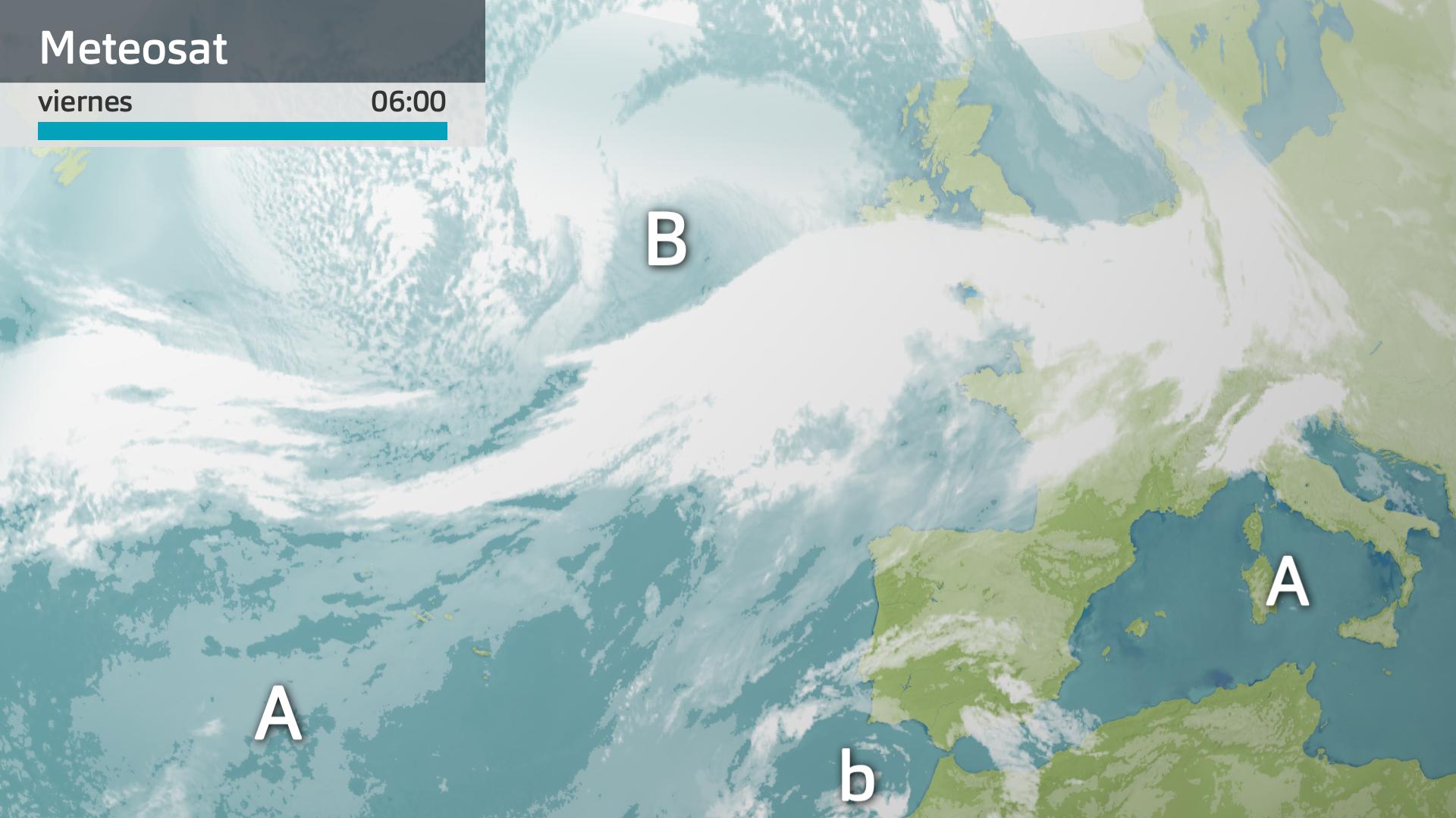 Imagen del Meteosat viernes 10 de abril 6 h.