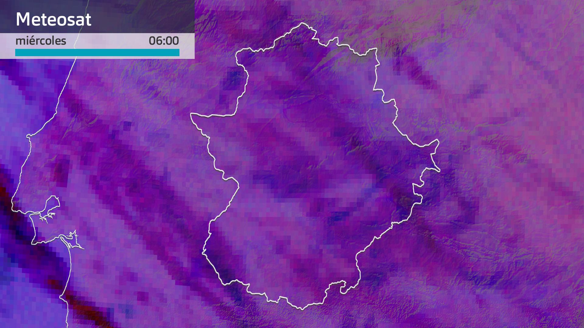 Imagen del Meteosat miércoles 9 de abril 6 h.