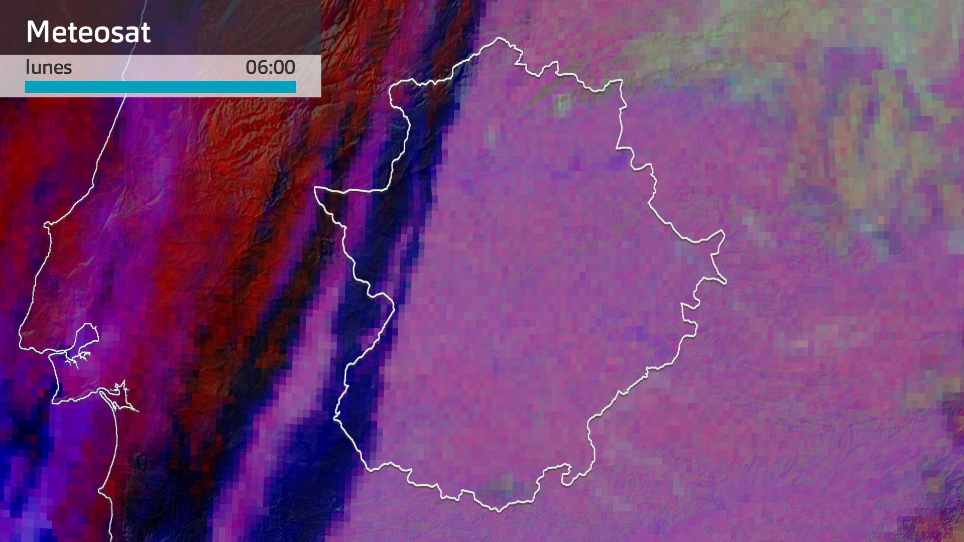 Imagen del Meteosat lunes 15 de diciembre 6 h.