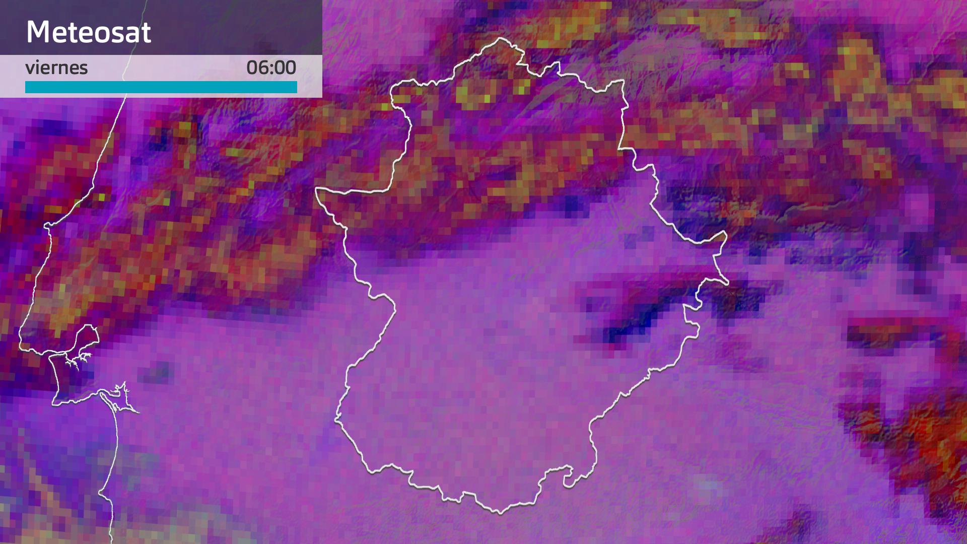 Imagen del Meteosat viernes 10 de abril 6 h.
