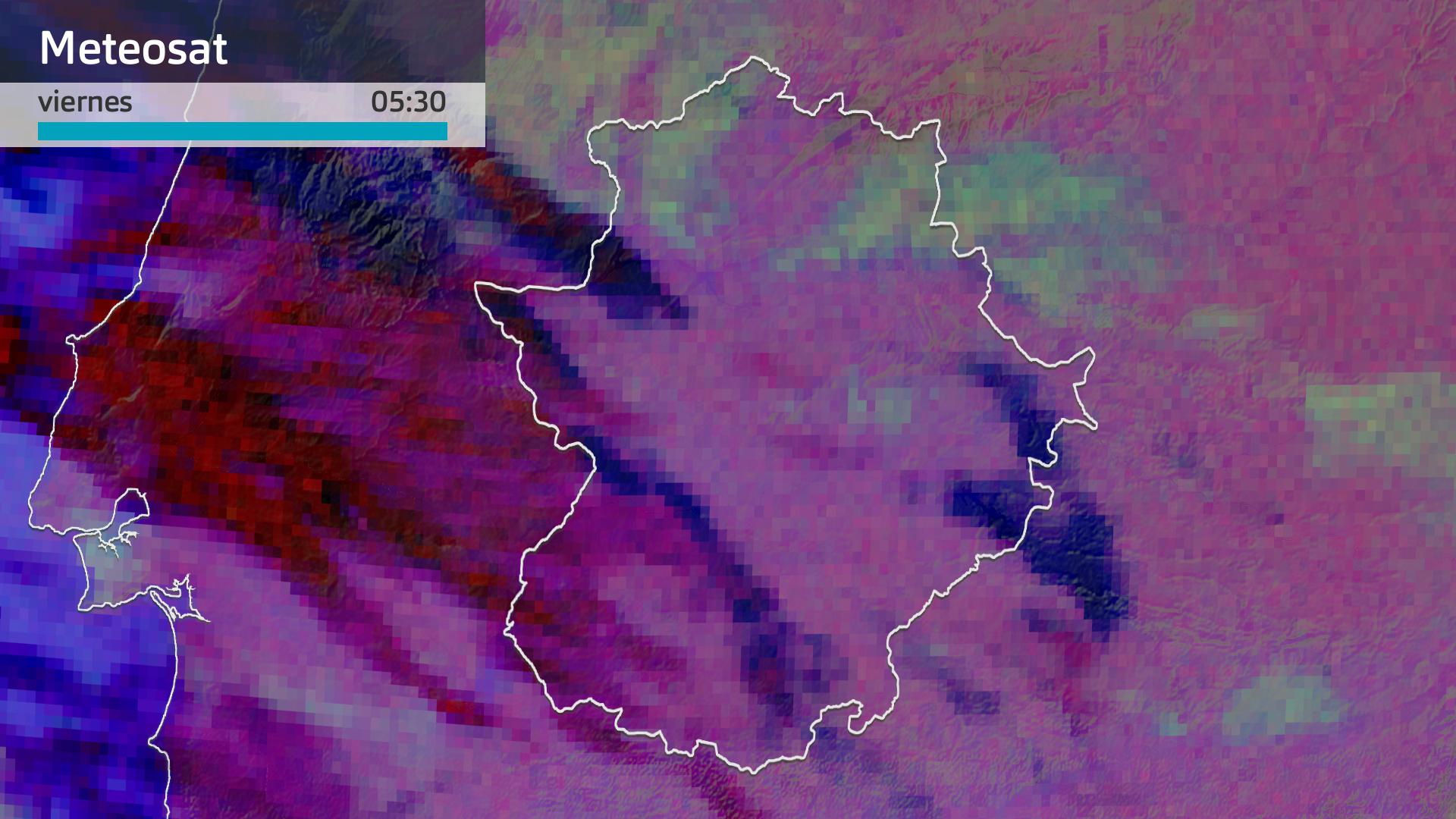 Imagen del Meteosat viernes 12 de enero 5:30 h.