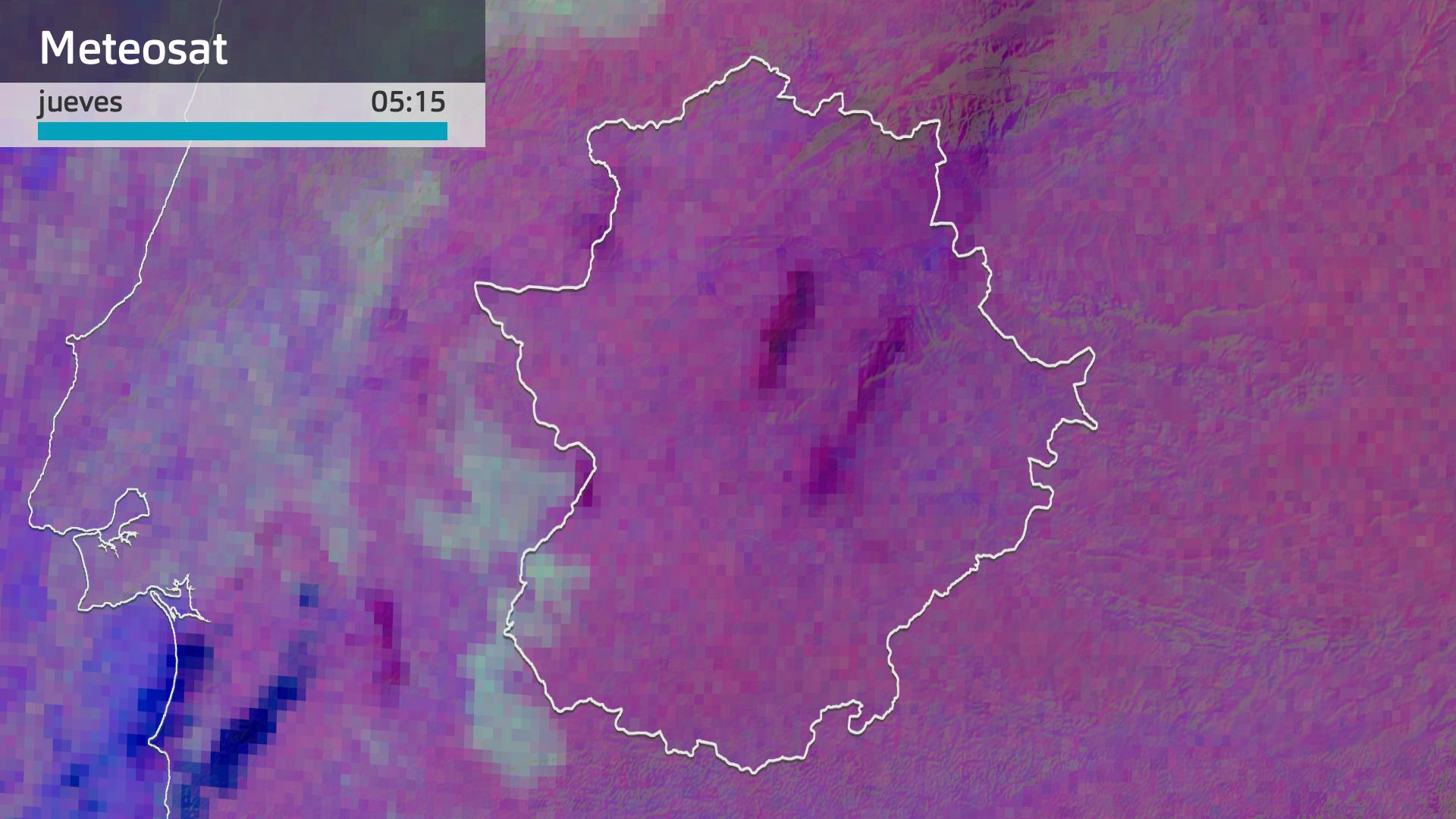 Imagen del Meteosat jueves 29 de febrero 5:15 h.