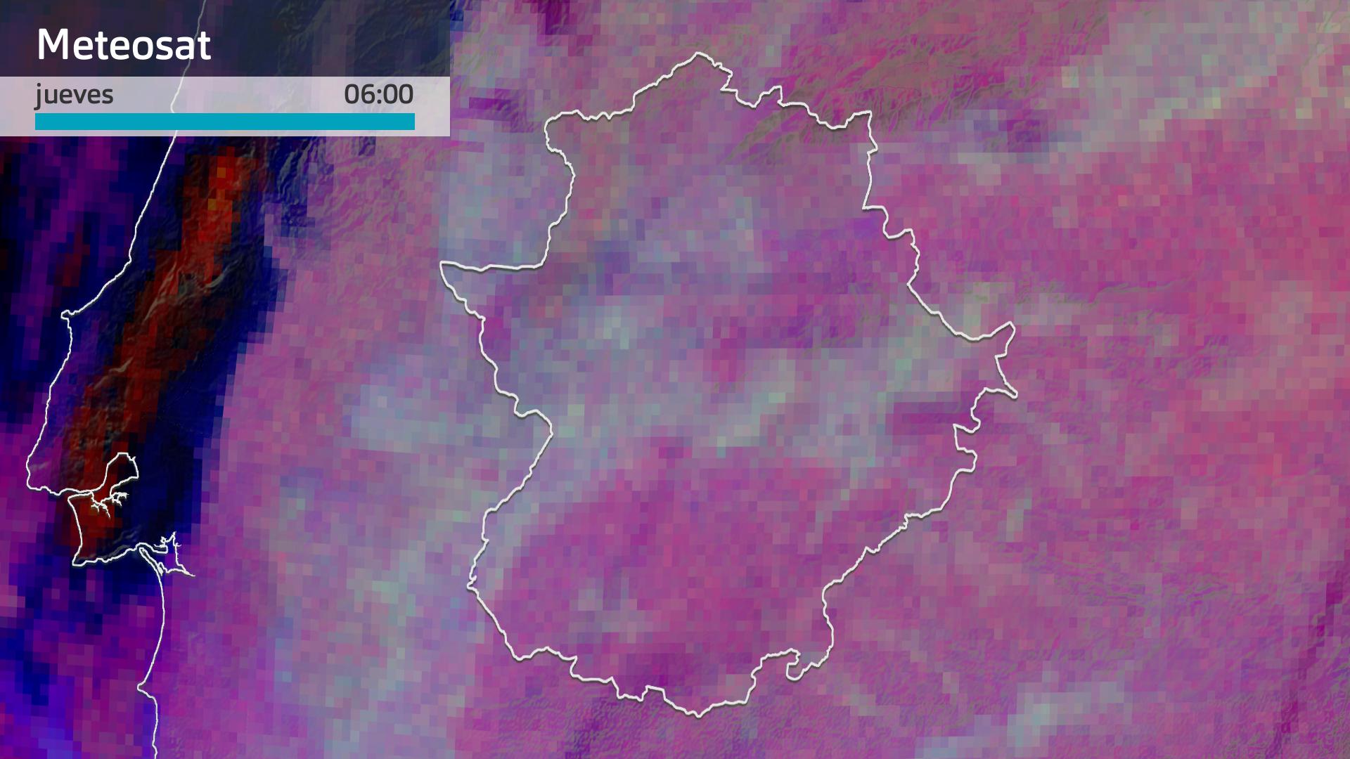 Imagen del Meteosat jueves 15 de enero 6 h.