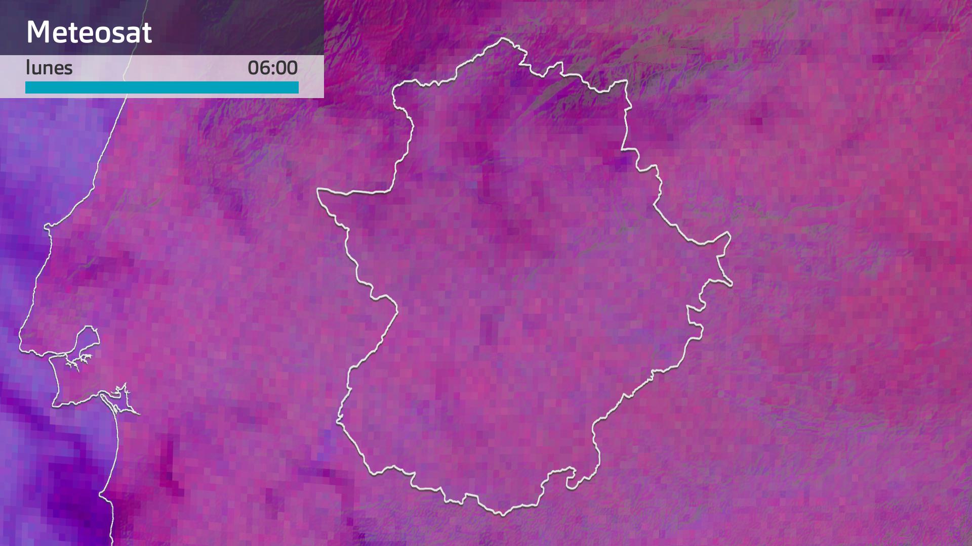 Imagen del Meteosat lunes 23 de febrero 6 h.