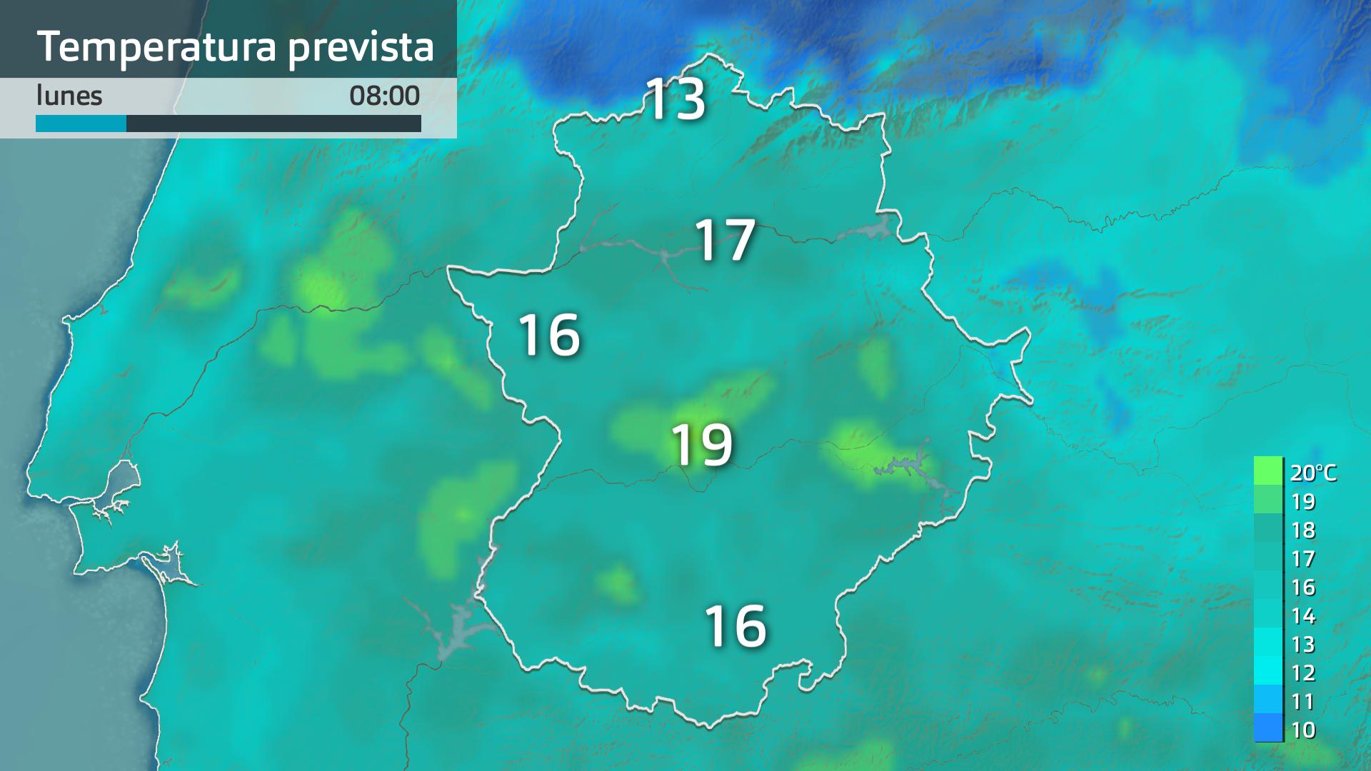 Temperatura mínima prevista