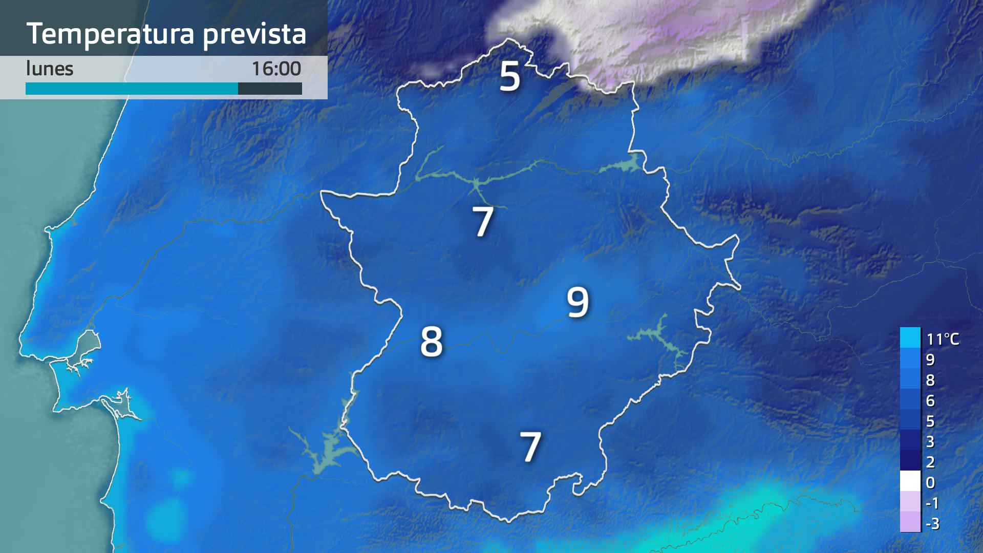 Temperatura máxima prevista