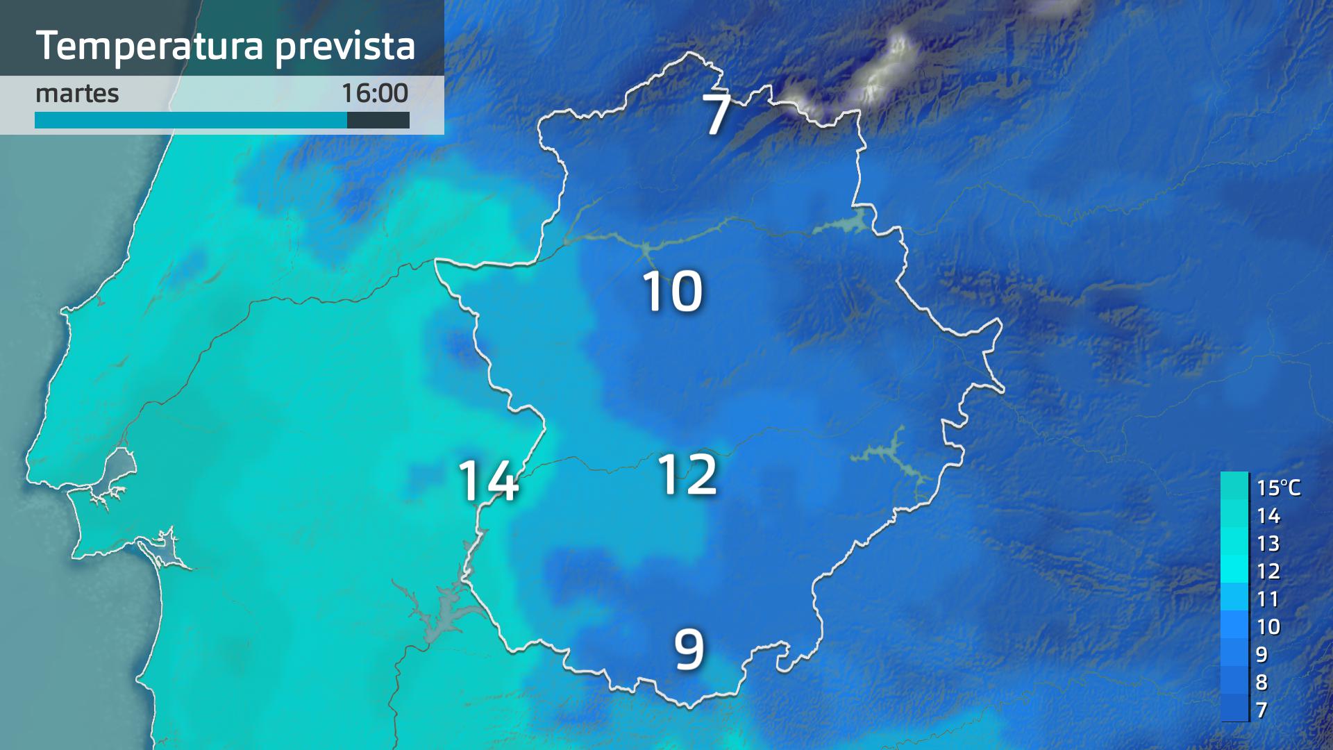Temperatura máxima prevista