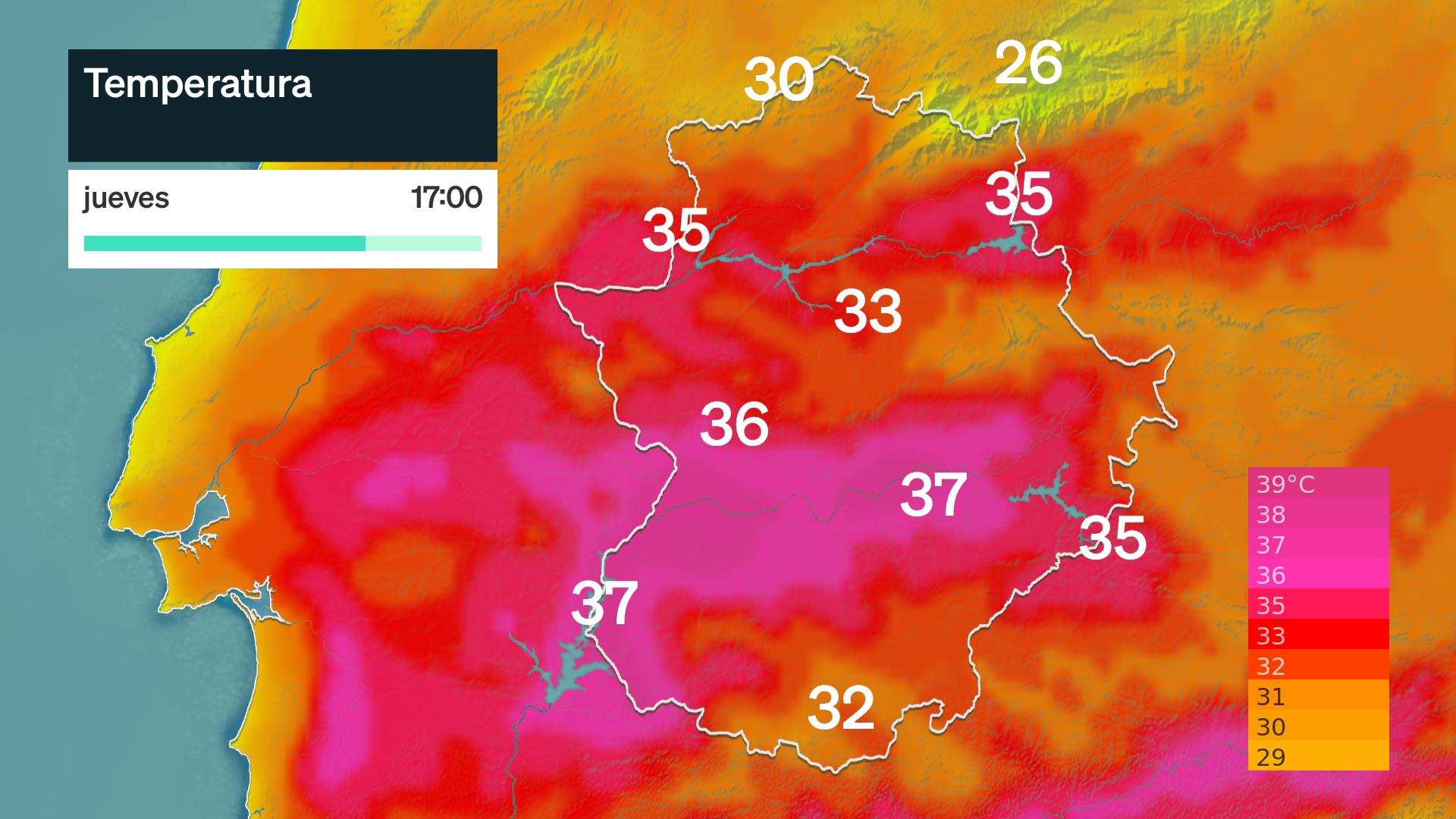 Temperatura máxima prevista