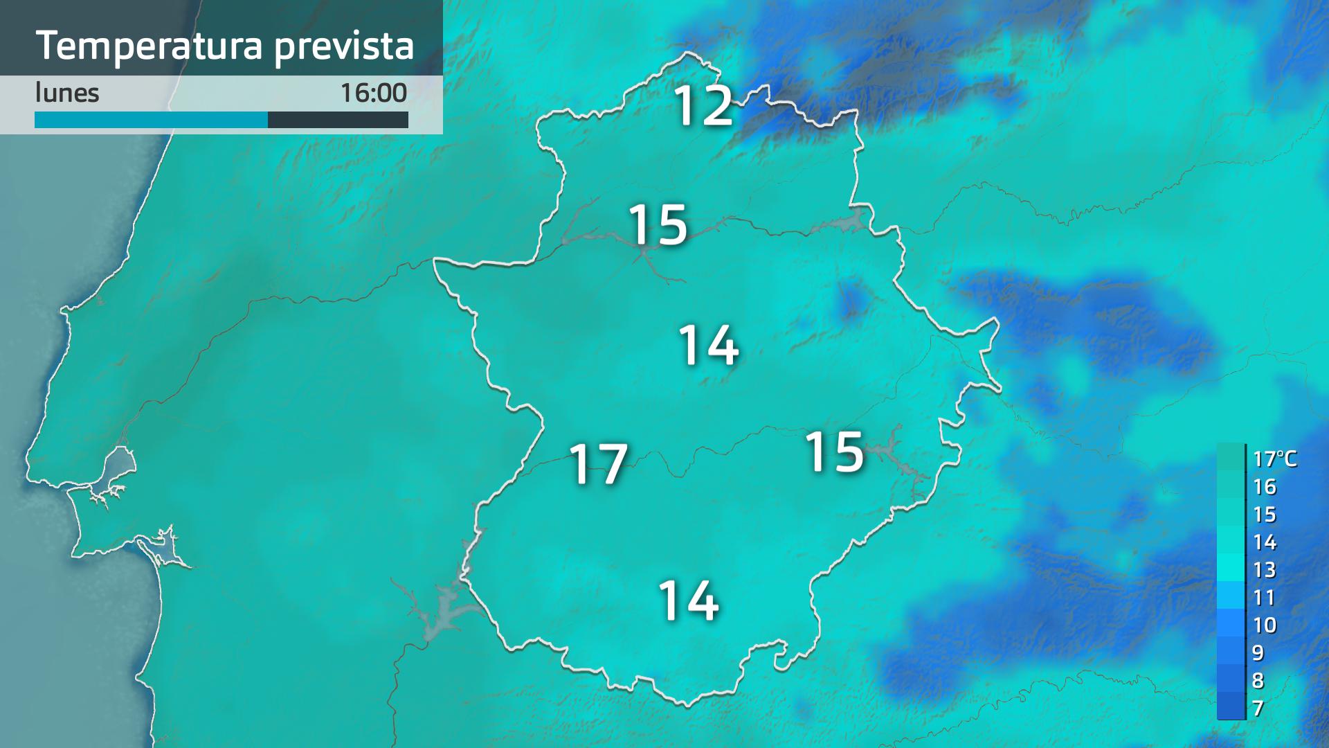 Temperatura máxima prevista