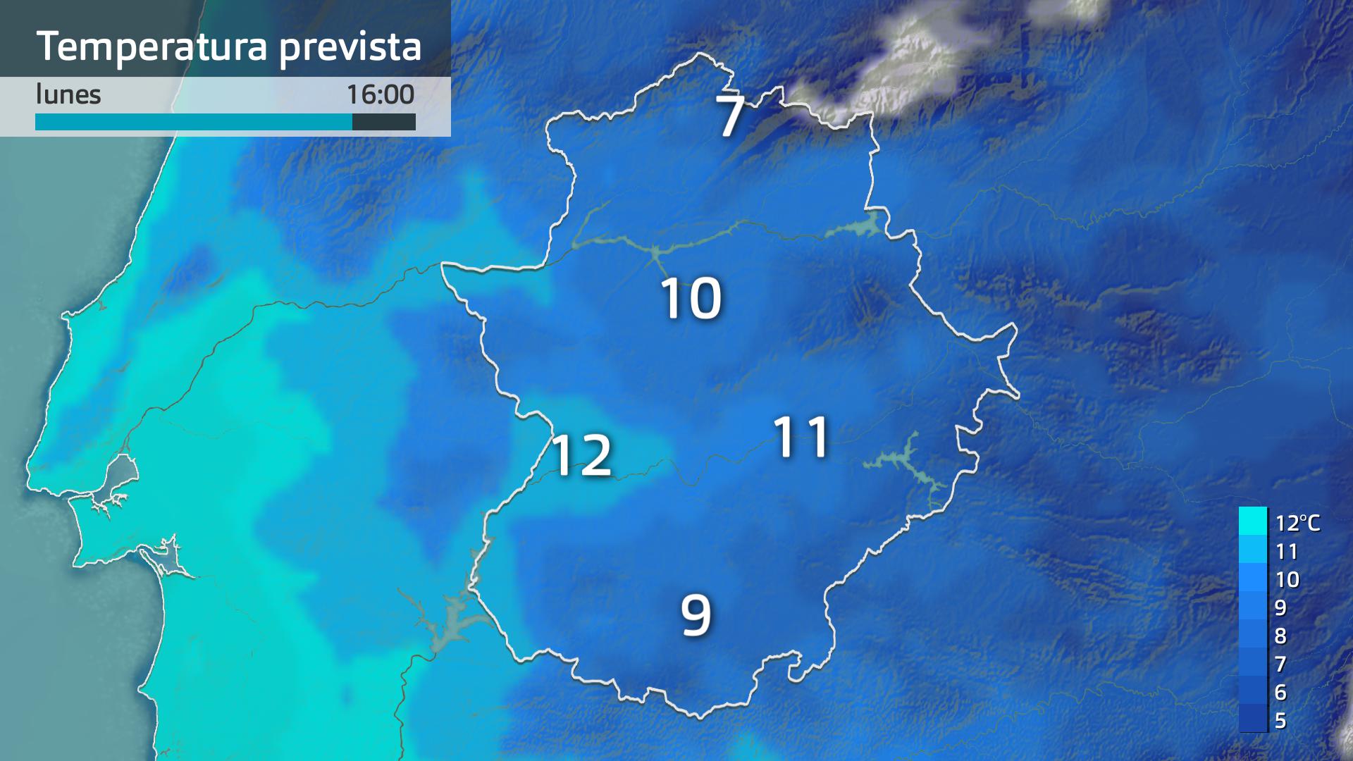 Temperatura máxima prevista