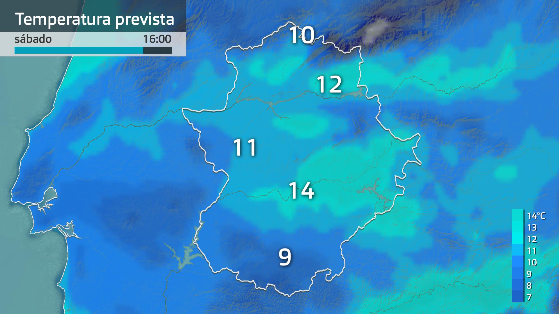 Temperatura máxima prevista
