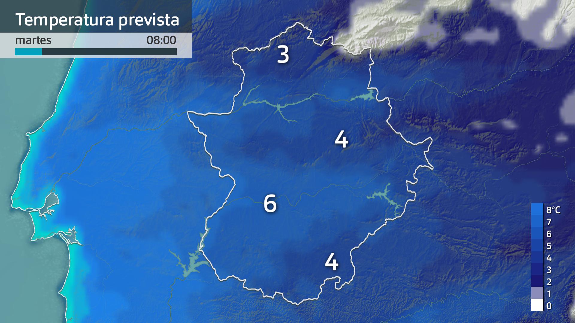 Temperatura mínima prevista