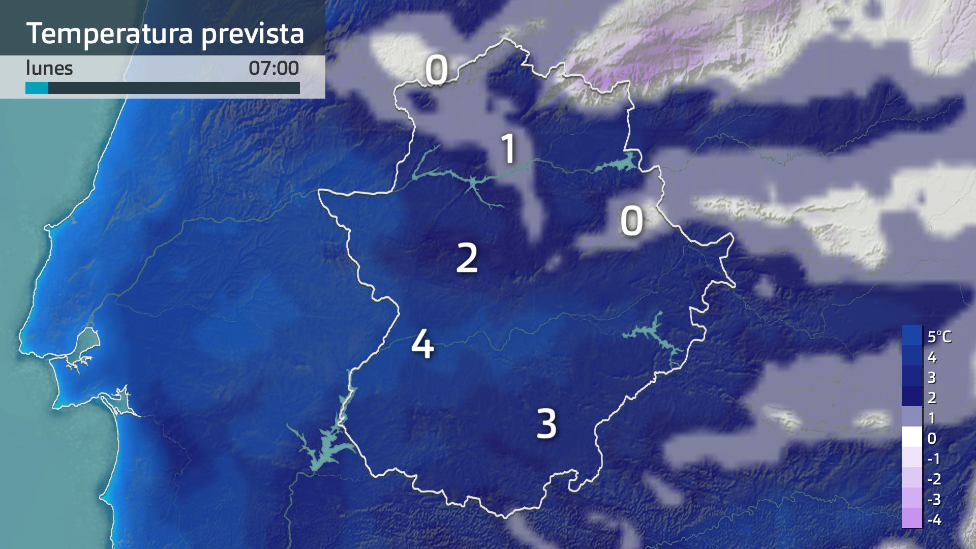 Temperatura mínima prevista