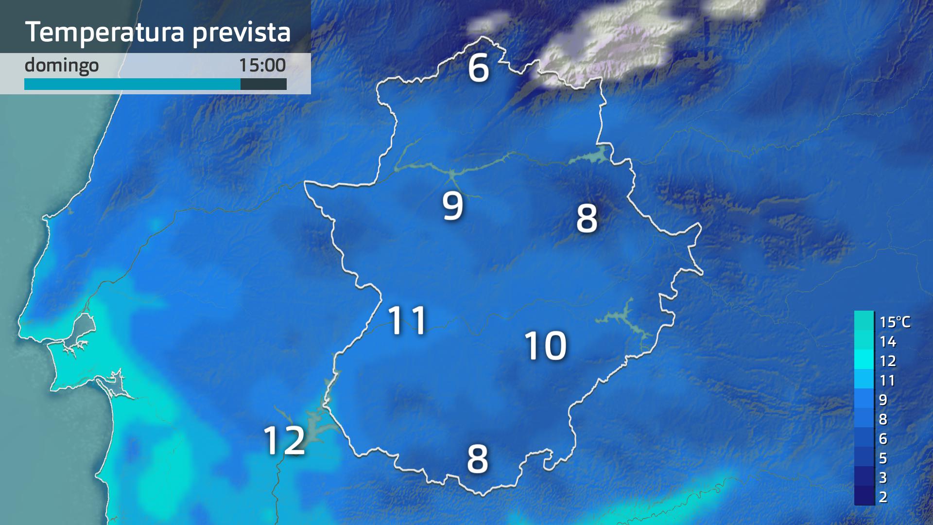 Temperatura máxima prevista