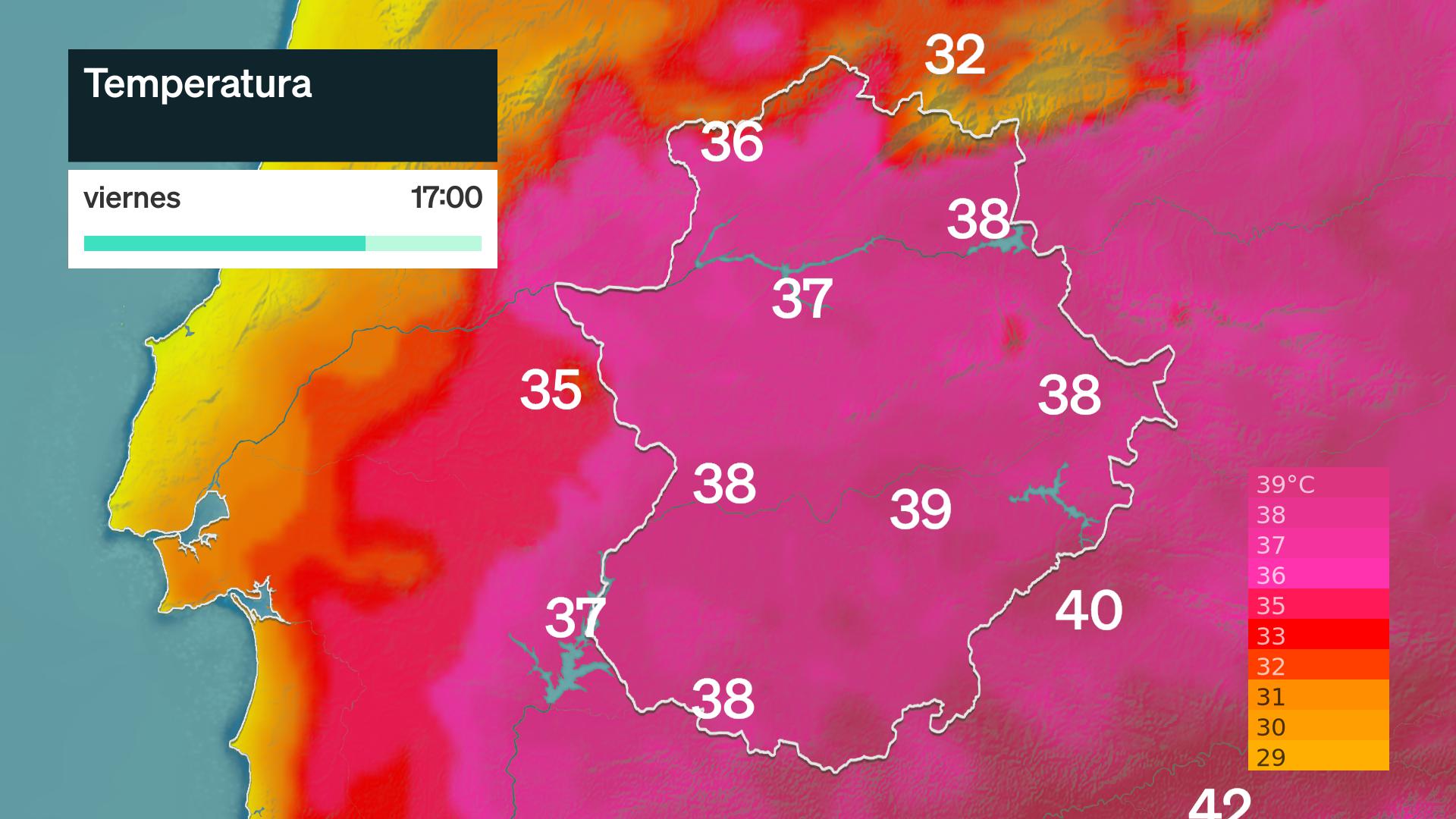 Temperatura máxima prevista
