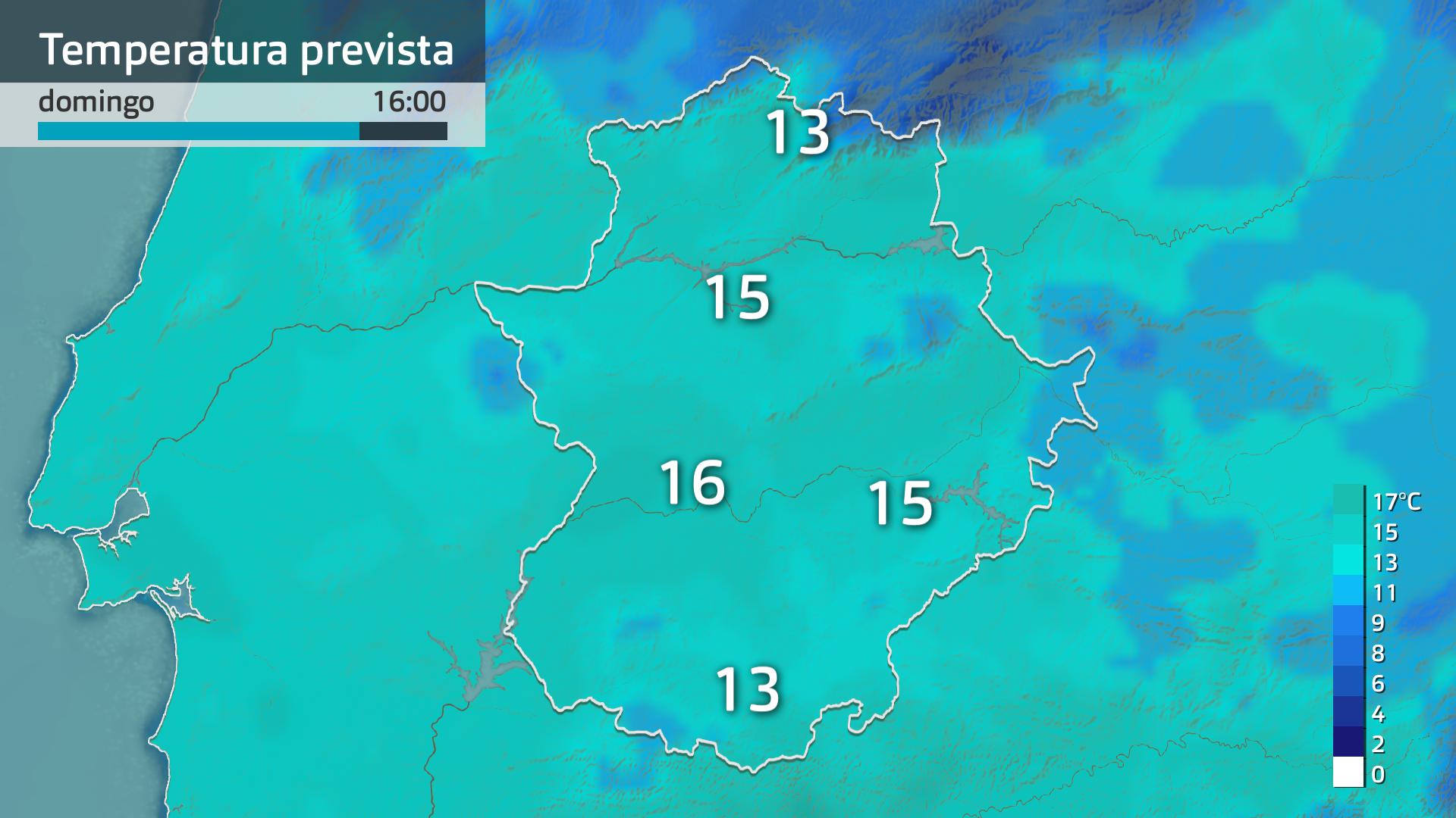 Temperatura máxima prevista