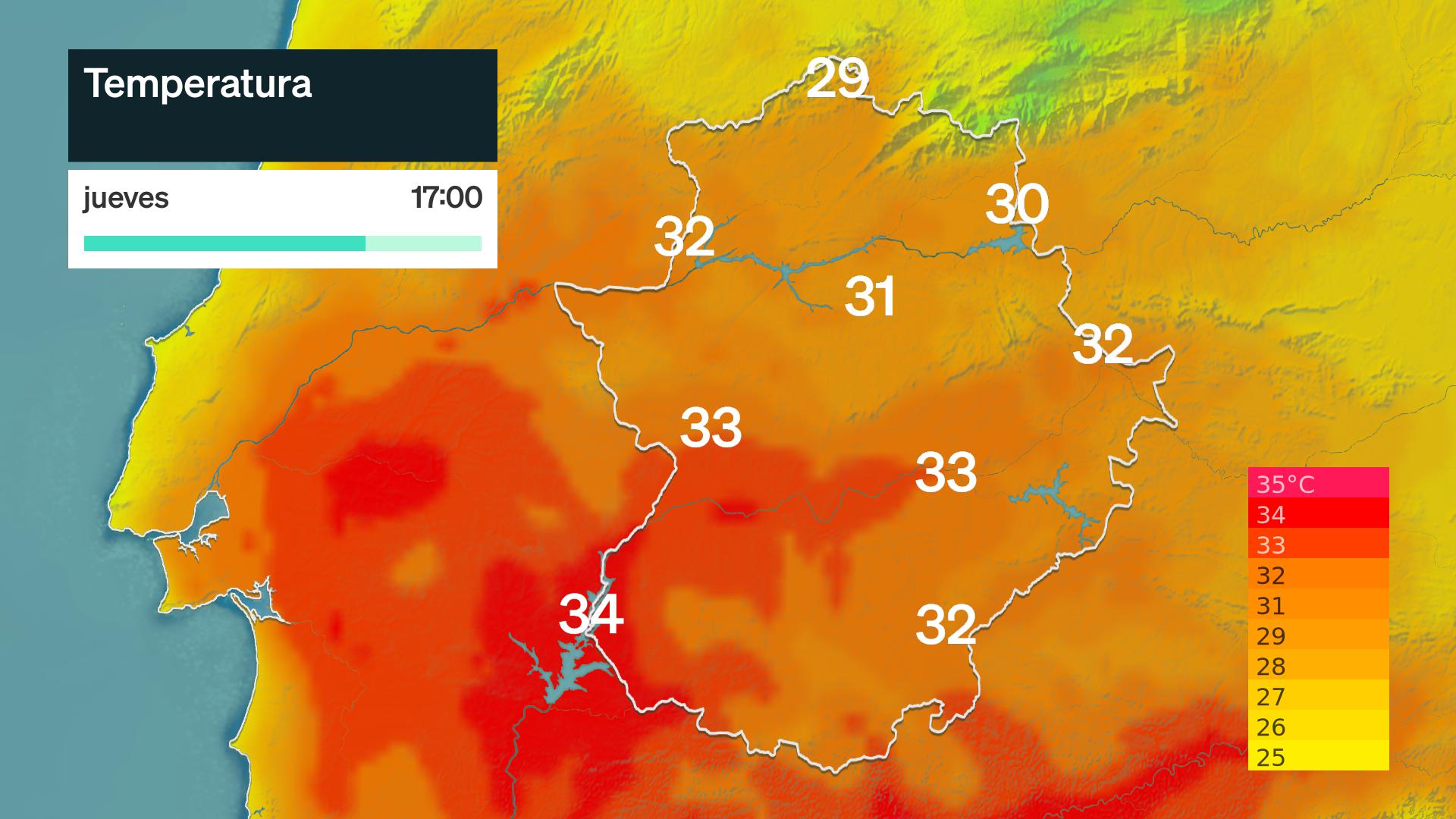 Temperatura máxima prevista