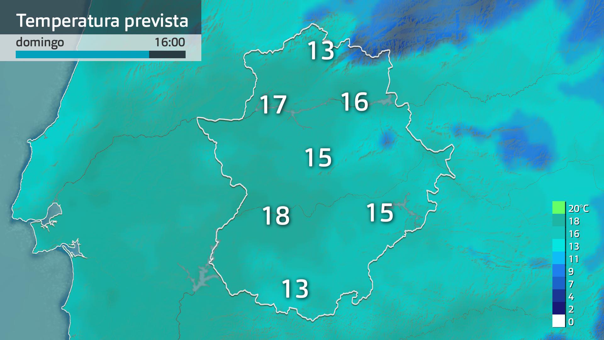 Temperatura máxima prevista