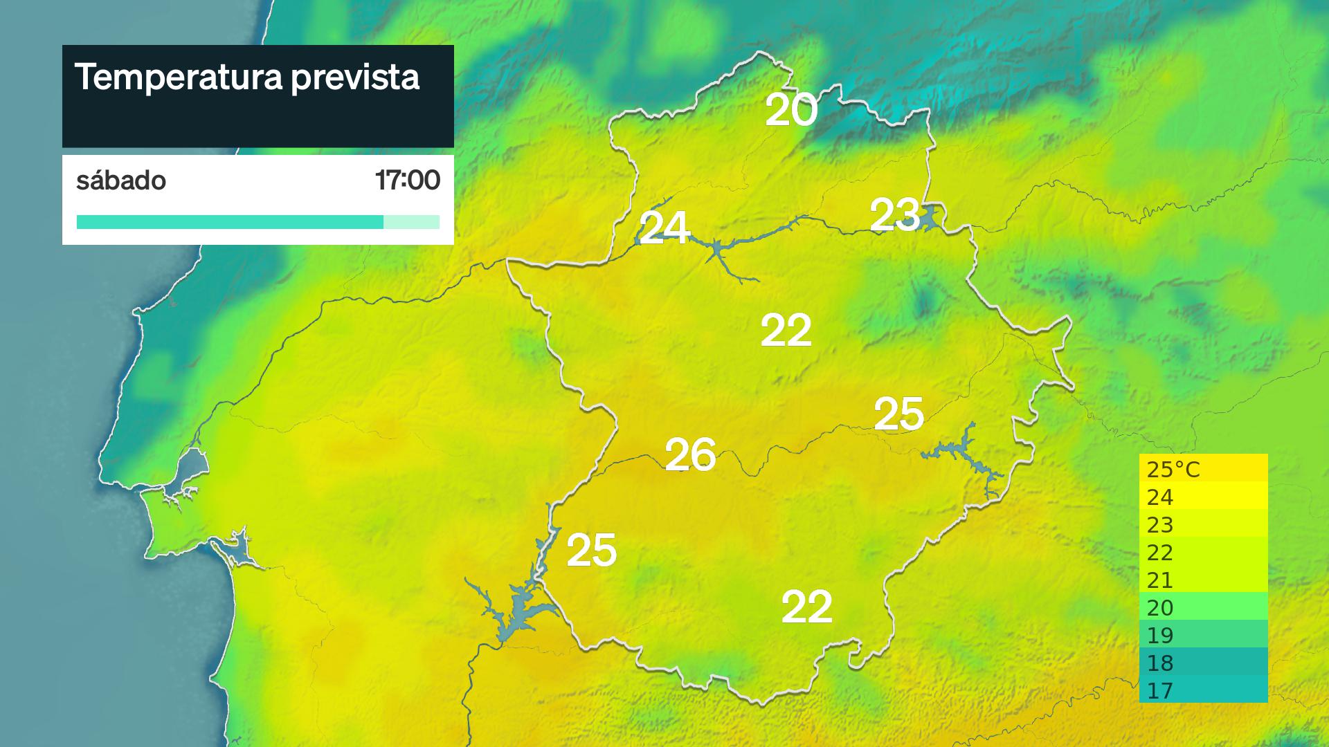 Temperatura máxima prevista
