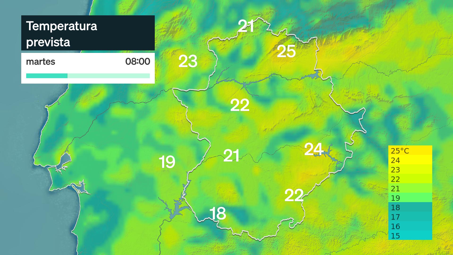 Temperatura mínima prevista