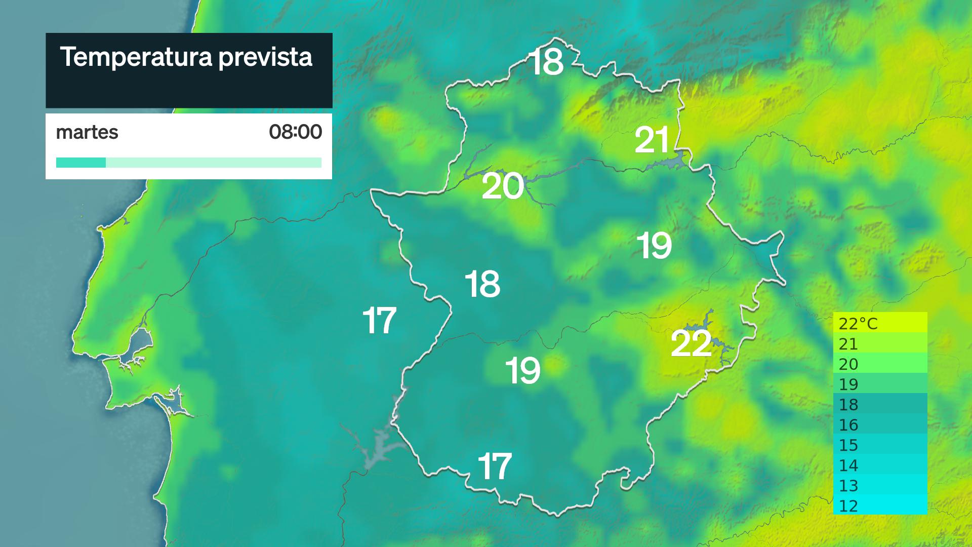 Temperatura mínima prevista