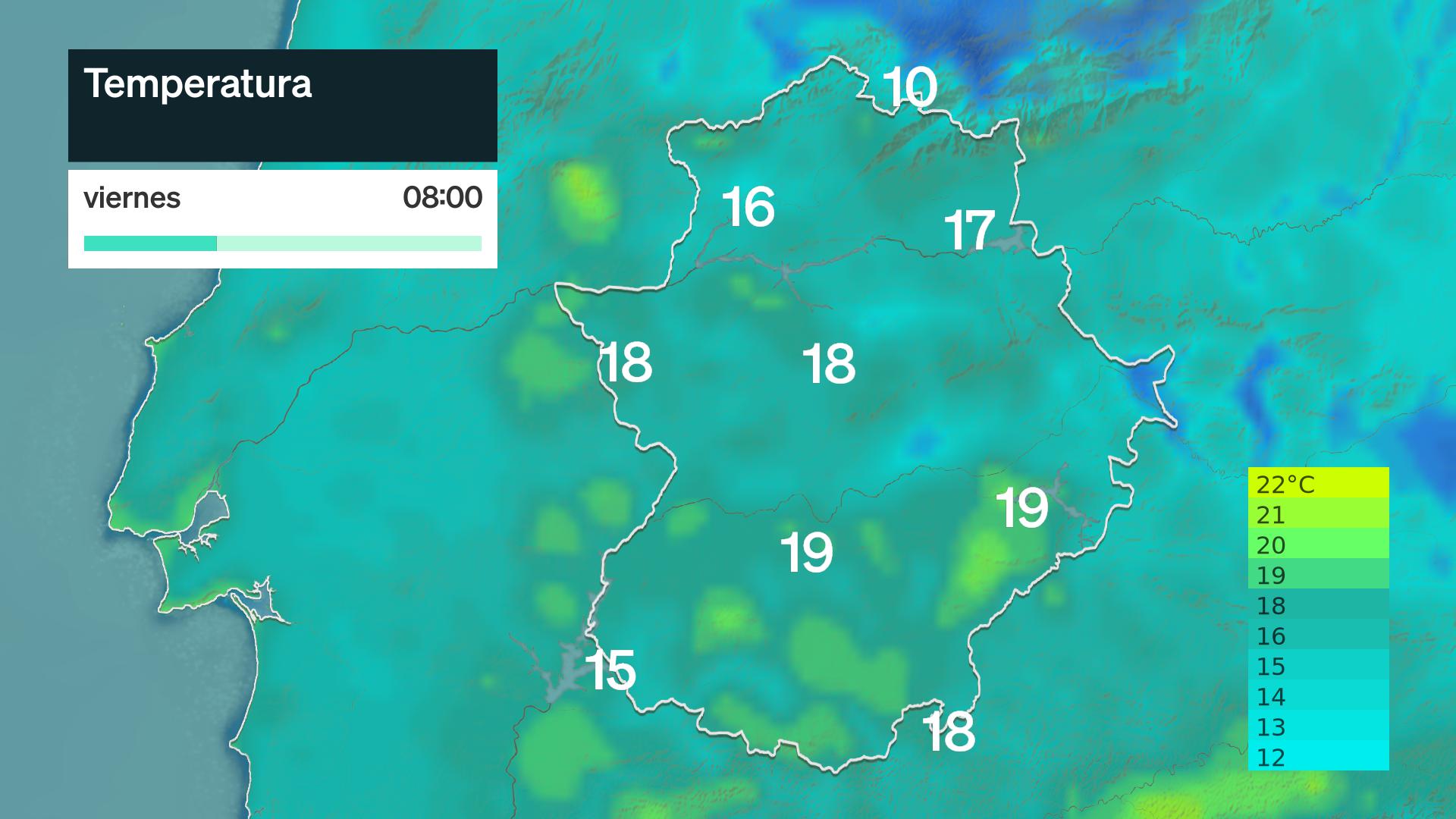 temperatura mínima prevista