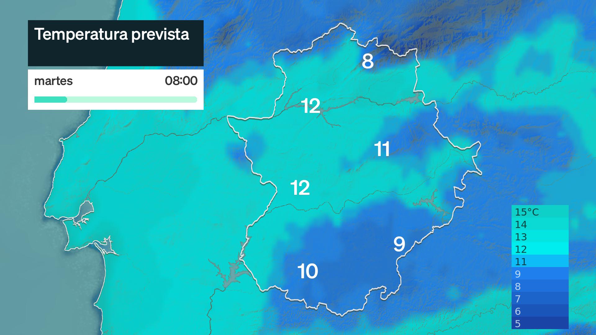 Temperatura mínima prevista