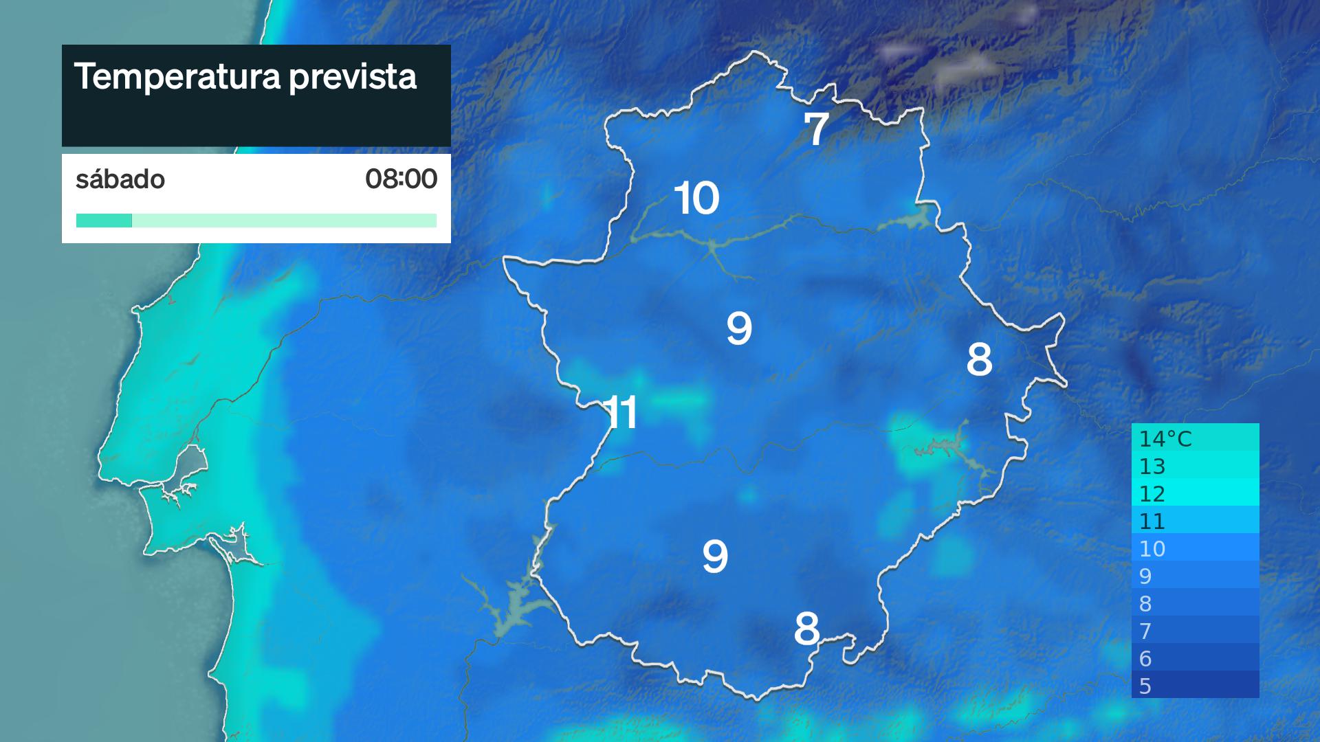 Temperatura mínima prevista