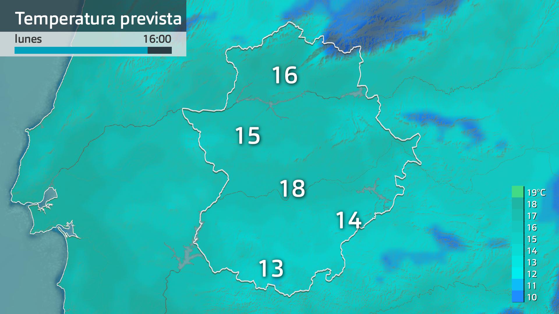 Temperatura máxima prevista