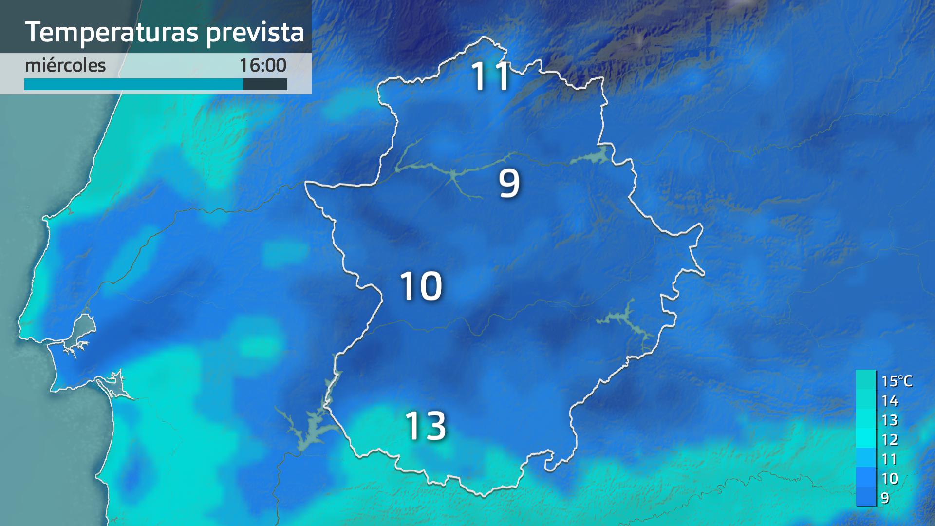 Temperatura máxima prevista